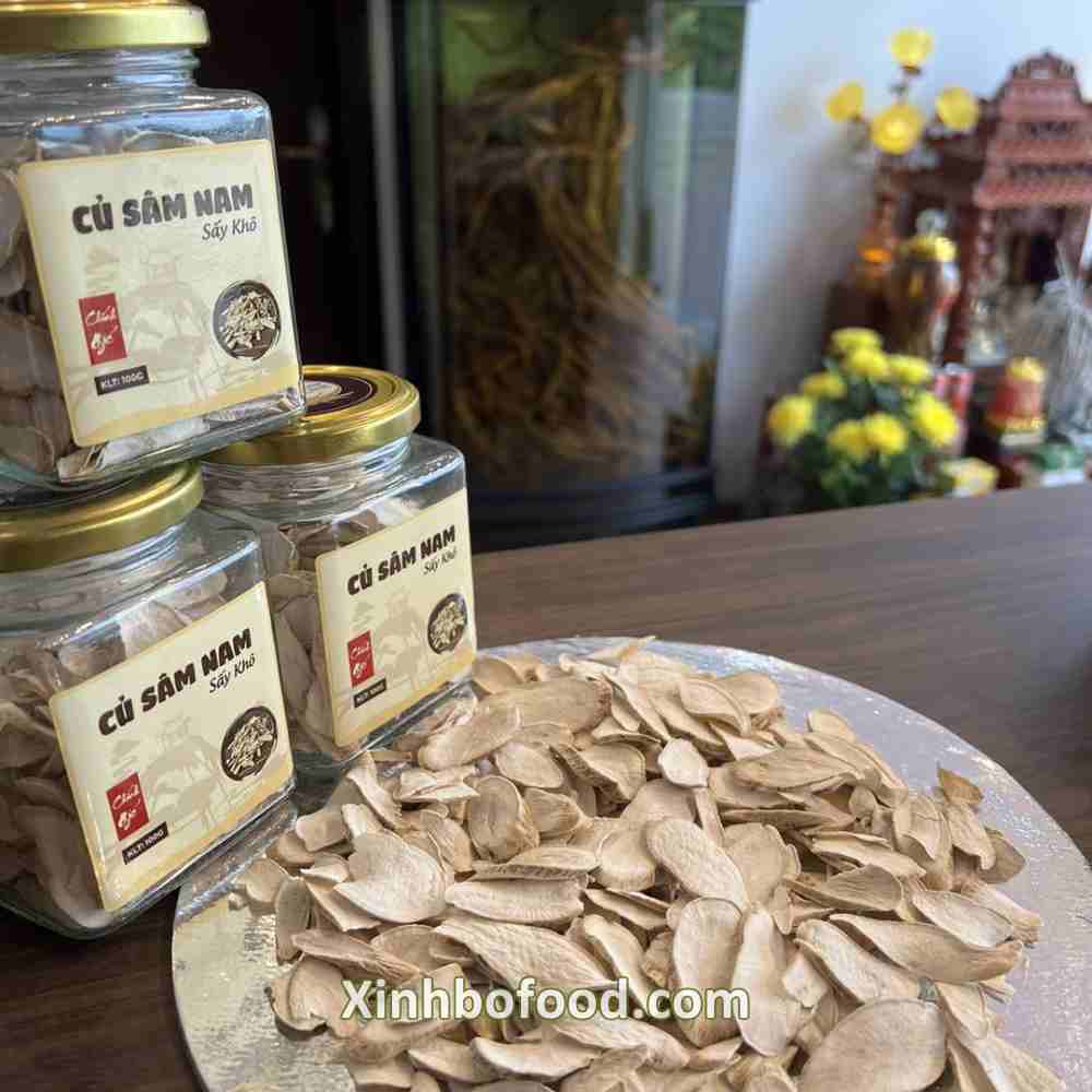 Củ Sâm Nam Núi Dành Thái Lát- Hộp 100g